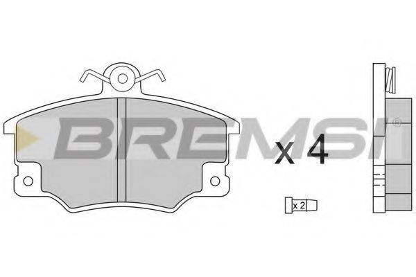 BREMSI 20883 Комплект гальмівних колодок, дискове гальмо
