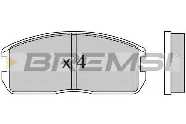 BREMSI 21126 Комплект гальмівних колодок, дискове гальмо