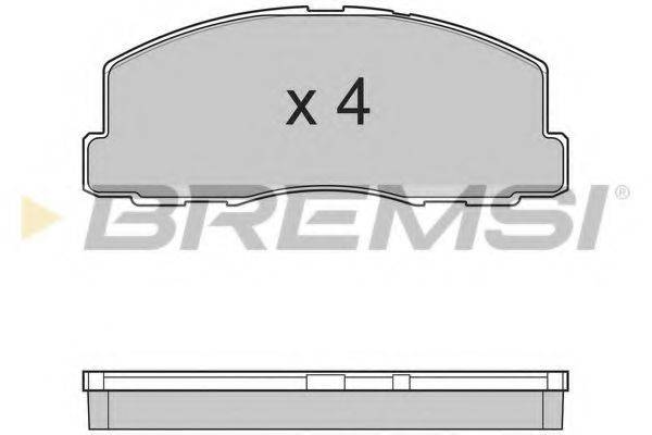 BREMSI 20955 Комплект гальмівних колодок, дискове гальмо