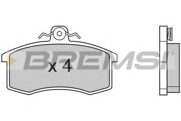BREMSI BP2333 Комплект гальмівних колодок, дискове гальмо