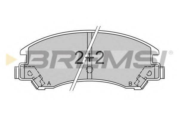 BREMSI 20112 Комплект гальмівних колодок, дискове гальмо