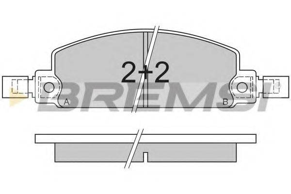 BREMSI 21466 Комплект гальмівних колодок, дискове гальмо