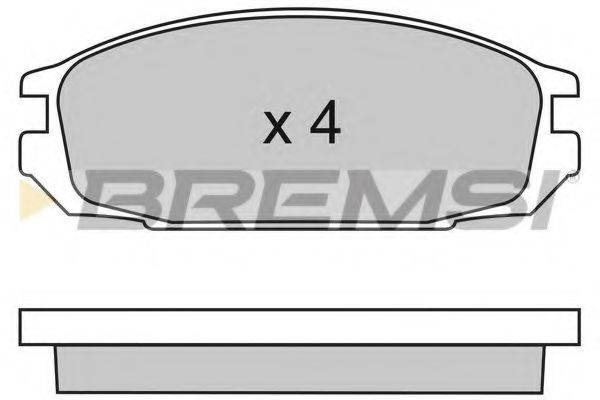 BREMSI BP2445 Комплект гальмівних колодок, дискове гальмо