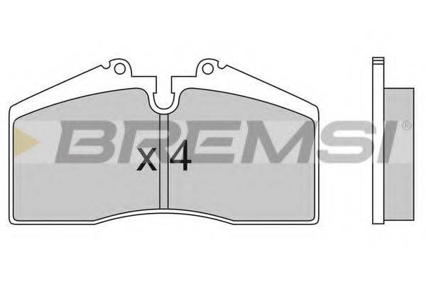 BREMSI 20953 Комплект гальмівних колодок, дискове гальмо