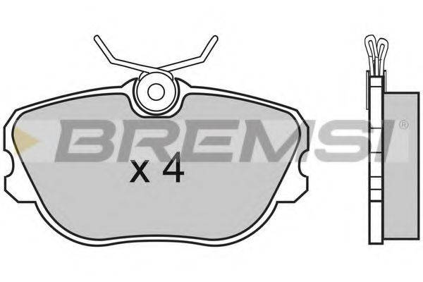 BREMSI 21009 Комплект гальмівних колодок, дискове гальмо