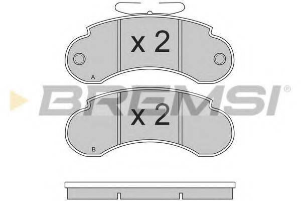 BREMSI 20933 Комплект гальмівних колодок, дискове гальмо