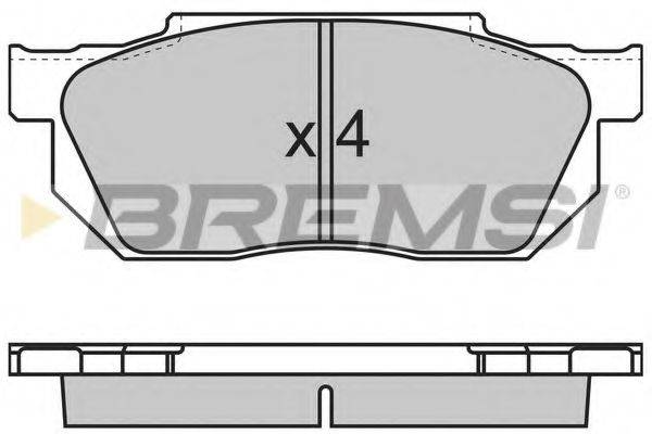 BREMSI 20959 Комплект гальмівних колодок, дискове гальмо