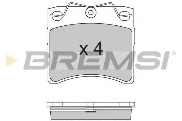 BREMSI 20195 Комплект гальмівних колодок, дискове гальмо