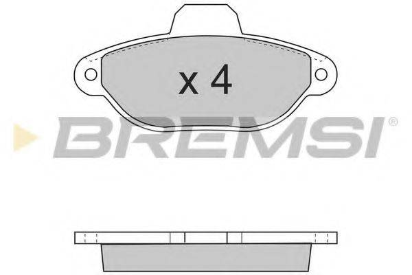 BREMSI 21436 Комплект гальмівних колодок, дискове гальмо