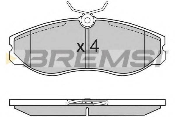 BREMSI 21481 Комплект гальмівних колодок, дискове гальмо