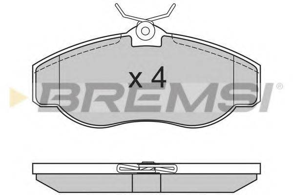 BREMSI 23453 Комплект гальмівних колодок, дискове гальмо