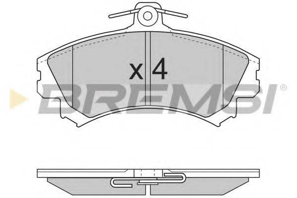 BREMSI 21920 Комплект гальмівних колодок, дискове гальмо
