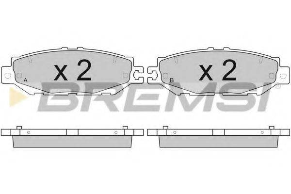 BREMSI 21787 Комплект гальмівних колодок, дискове гальмо