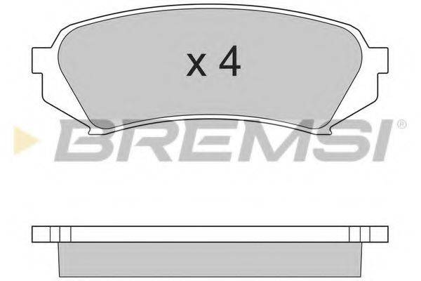 BREMSI 23539 Комплект гальмівних колодок, дискове гальмо