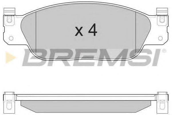 BREMSI 23423 Комплект гальмівних колодок, дискове гальмо