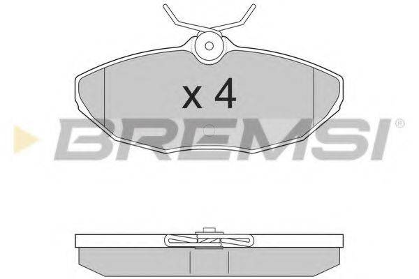 BREMSI BP2934 Комплект гальмівних колодок, дискове гальмо