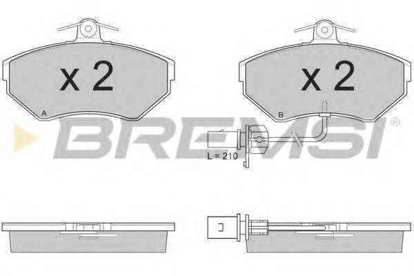 BREMSI BP2935 Комплект гальмівних колодок, дискове гальмо