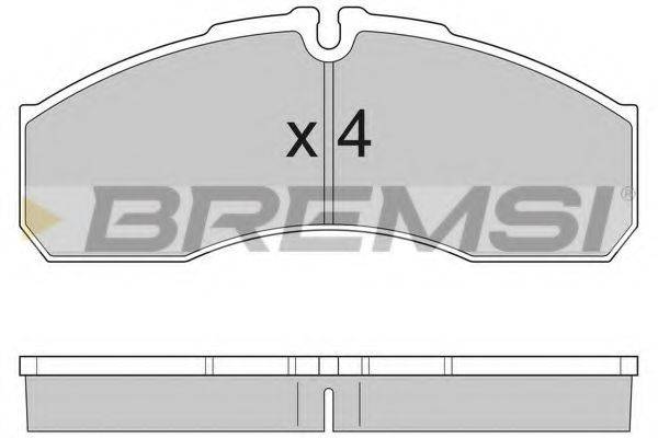 BREMSI BP2952 Комплект гальмівних колодок, дискове гальмо