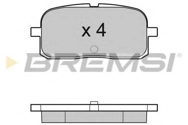 BREMSI BP2988 Комплект гальмівних колодок, дискове гальмо