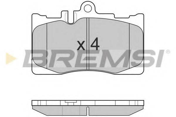 BREMSI BP3021 Комплект гальмівних колодок, дискове гальмо