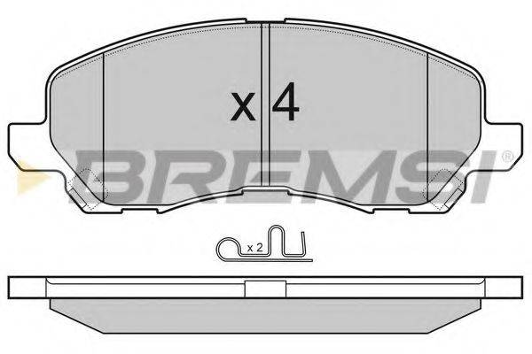 BREMSI 23584 Комплект гальмівних колодок, дискове гальмо