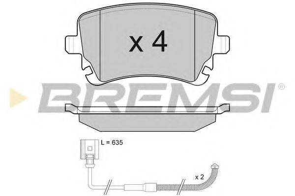 BREMSI 23883 Комплект гальмівних колодок, дискове гальмо