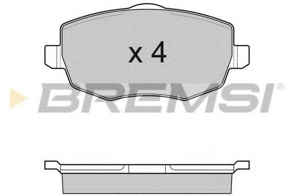 BREMSI 24073 Комплект гальмівних колодок, дискове гальмо