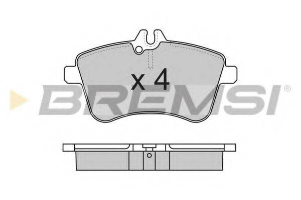 BREMSI 23881 Комплект гальмівних колодок, дискове гальмо