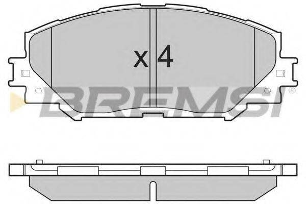 BREMSI 24336 Комплект гальмівних колодок, дискове гальмо
