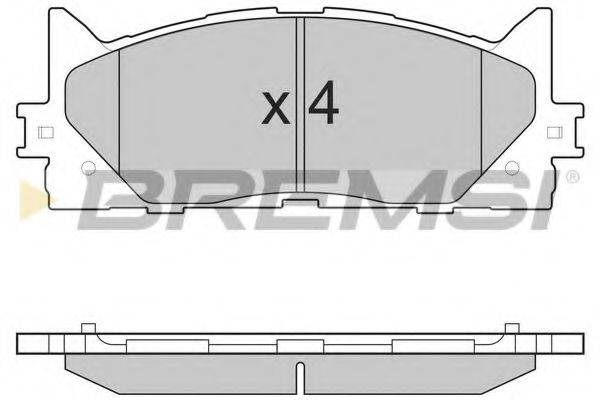 BREMSI 24350 Комплект гальмівних колодок, дискове гальмо