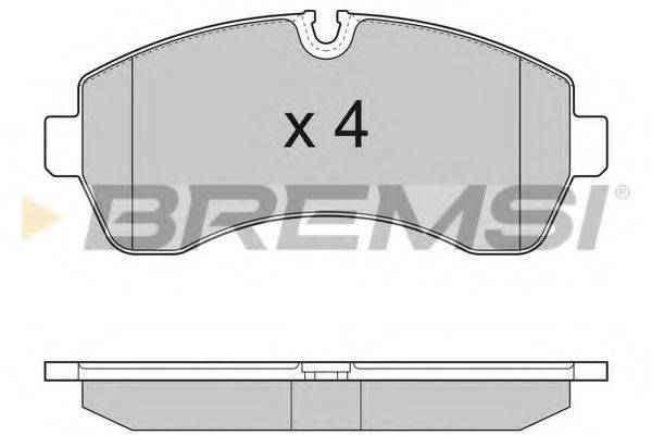 BREMSI 29200 Комплект гальмівних колодок, дискове гальмо