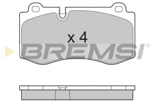 BREMSI 23960 Комплект гальмівних колодок, дискове гальмо