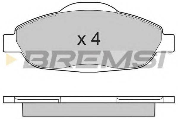 BREMSI 24660 Комплект гальмівних колодок, дискове гальмо