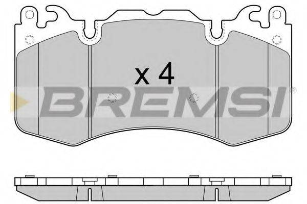 BREMSI 24659 Комплект гальмівних колодок, дискове гальмо