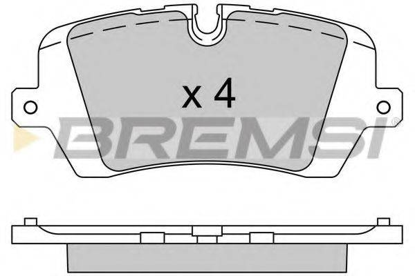 BREMSI 25720 Комплект гальмівних колодок, дискове гальмо