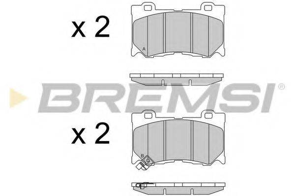 BREMSI 24994 Комплект гальмівних колодок, дискове гальмо