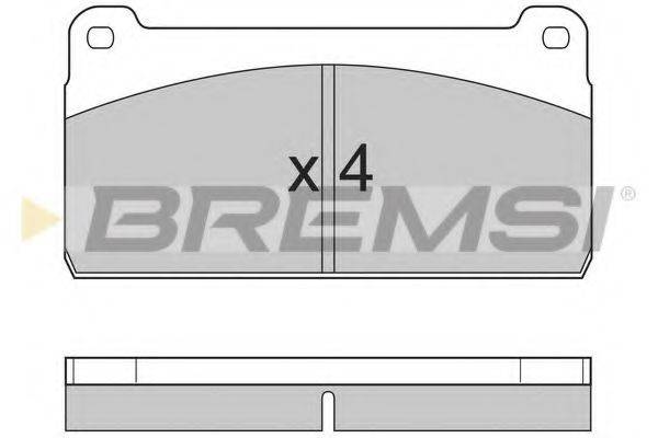 BREMSI 29325 Комплект гальмівних колодок, дискове гальмо