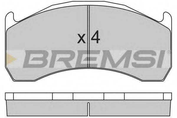 BREMSI 29137 Комплект гальмівних колодок, дискове гальмо