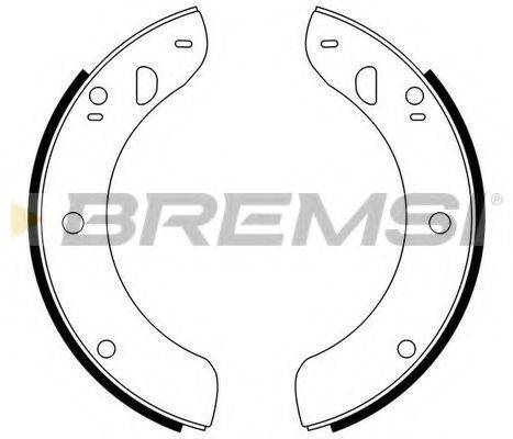 BREMSI GF0051 Комплект гальмівних колодок