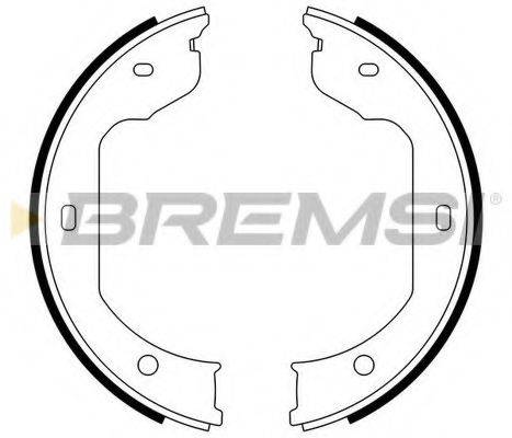 BREMSI 1495 Комплект гальмівних колодок, стоянкова гальмівна система