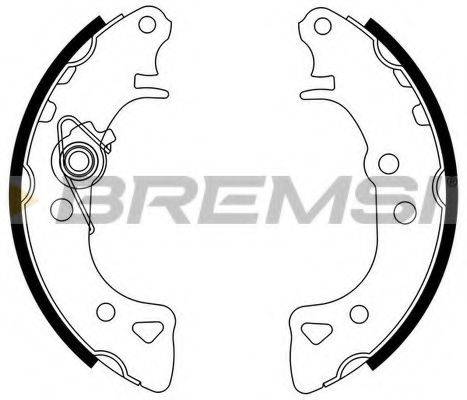 BREMSI 1340 Комплект гальмівних колодок
