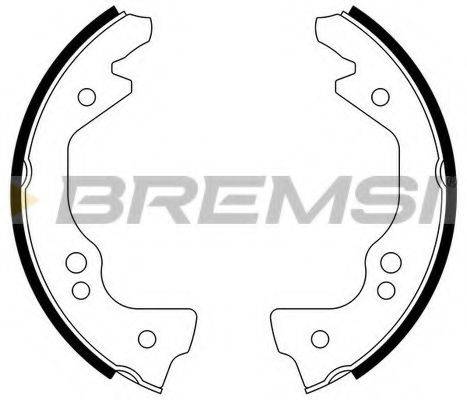 BREMSI GF0144 Комплект гальмівних колодок