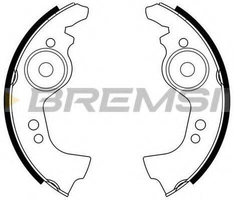 BREMSI GF0145 Комплект гальмівних колодок