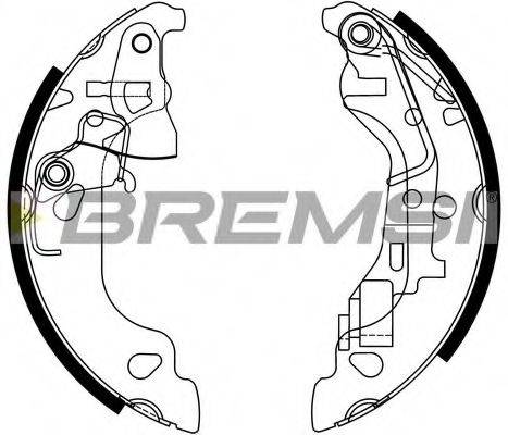 BREMSI 2158 Комплект гальмівних колодок