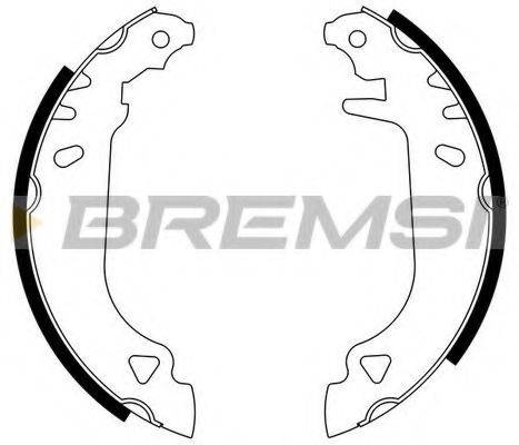 BREMSI GF0168 Комплект гальмівних колодок