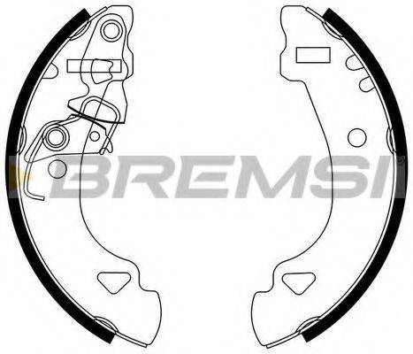 BREMSI 1404 Комплект гальмівних колодок