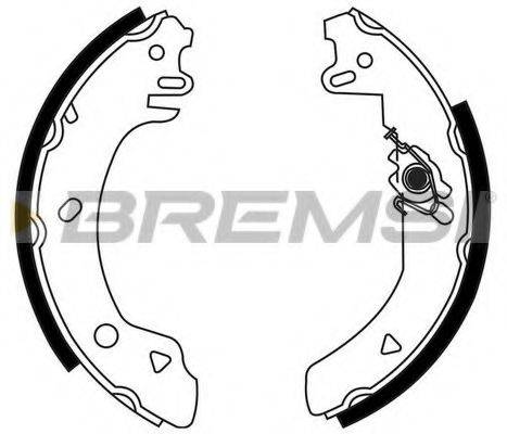 BREMSI GF0221 Комплект гальмівних колодок