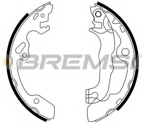 BREMSI 1433 Комплект гальмівних колодок