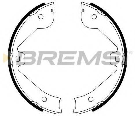 BREMSI 1522 Комплект гальмівних колодок, стоянкова гальмівна система