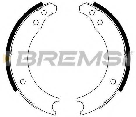 BREMSI 1140 Комплект гальмівних колодок